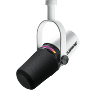 SHURE SHURE MOTIV digitális podcast mikrofon, XLR, USB-C kábel, fehér