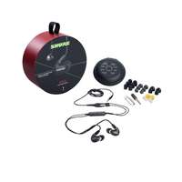 SHURE SHURE AONIC5 fülhallgató, kábelbe épített vezérlés és mikrofon, RMCE-UNI 3,5mm jack, fekete