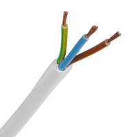 H05VV-F 5×1,5 fehér 300/500V PVC szigetelésű sodrott réz erű hajlékony tömlővezeték MT 313508