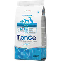 Monge Monge Speciality Line Adult Light Száraz Kutyatáp (Lazac és Rizs) - 2,5 kg