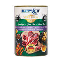 Happy&Fit Happy&Fit Superior Konzerv Kutyáknak (Friss Bárányhús, Sárgarépa és Burgonya) - 400 g