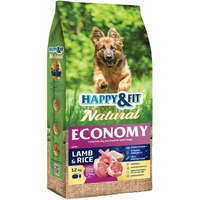 Happy&Fit Happy&Fit Natural Economy Adult Száraz Kutyatáp (Bárány és Rizs) - 12 kg