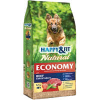 Happy&Fit Happy&Fit Natural Economy Adult Száraz Kutyatáp (Marha, Baromfi és Zöldségek) - 12 kg