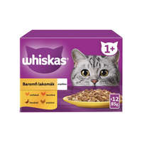 Whiskas Whiskas Szárnyas Válogatás Alutasakos Macskaeledel Aszpikban (Csirke, Baromfi, Kacsa, Pulyka) - 12x85 g