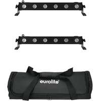 EUROLITE EUROLITE Set 2x LED BAR-6 QCL RGBA + Soft Bag