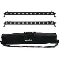 EUROLITE EUROLITE Set 2x LED BAR-12 QCL RGBA + Soft Bag