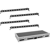 EUROLITE EUROLITE Set 4x LED BAR-12 QCL RGBA Bar + Case