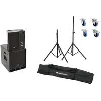 OMNITRONIC OMNITRONIC Set MAXX-1508DSP 2.1 Aktiv-System + Speaker stands