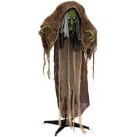 EUROPALMS EUROPALMS Halloween figura Boszorkány púpos animált 145cm