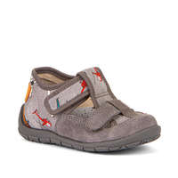 Froddo FRODDO - nyitott gyerekcipő - zárt szandál - vászon, bőr - barna, helikopter