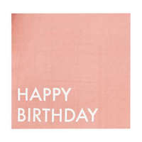 Ginger Ray Szülinapi szalvéta (16 db) - Vidámság - "Happy Birthday"