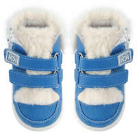 Azaga Azaga - Cipzáros talpú cipő az első lépésekhez - zárt bokacipő winter - kék - 17-18