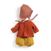 Djeco Játékbaba ruha - Mandarin színes - Pomea játékbabához (Djeco- 7896)