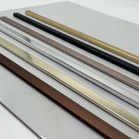 MARBERY Díszléc, polisztirol, fényes felülettel, 3000x4x11.5 mm - Gold Champagne