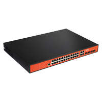WI-TEK WI-TEK POE Switch 24GE + 4Combo SFP Full Giga 802.3af / at PoE szabvány 24 portos PoE-ve