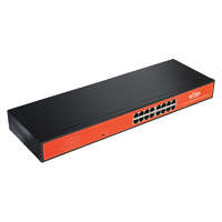 WI-TEK WI-TEK Switch 16 portos Full Gigabit, 10/100/1000Mbps, beépíteett tápegység, tápfeszültség: 230Vac, méret 440x180x44mm, működési hőmérséklet: -10°