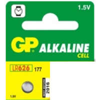 GP GP 177 alkáli gombelem, bliszteres, 1.5V, 12mAh, 6.8x2.6mm