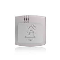 ROGER ROGER proximity olvasó beépített vezérlővel, EM 125 kHz, egy átjáró kétirányú vezérlése, 15 cm olvasási távolság (kártyatípustól függ), hálózatos vagy önálló működés, 1000 felhasználó, ezüstszínű műanyag ház kártyatartóval, szállódai alkalmazásokhoz, 3 ve