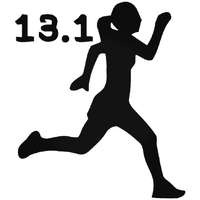  13.1 Félmaraton női matrica