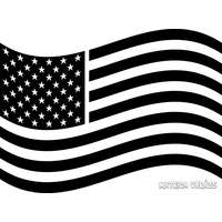  Amerikai zászló "1" Autómatrica