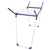 Leifheit Leifheit 81570 Pegasus 150 Solid Slim ruhaszárító, fehér, 15 m szárítófelülettel, 55 cm szélességgel, 105 cm magas oldalsó szárnyakkal, 2 db EasyClip csipesztartóval, beltéri és kültéri használatra, stabil fém vázzal