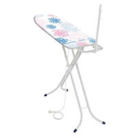 Leifheit Leifheit 72580 Classic M Compact Plus vasalódeszka, fehér, 120 × 38 cm vasalófelülettel, 76–95 cm között állítható magassággal, stabil vasalótartóval, beépített kábeltartó antennával