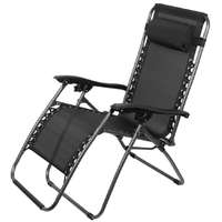 ST Leisure Equipment SONORA állítható napozóágy - fekete - 66x177x108cm