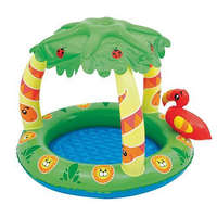 Bestway BESTWAY, 52179 kis medence, gyerek, 99x91x71 cm, Friendly Jungle Play Pool, felfújható