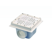 Gemas – Fóliás négyzet padlóösszefolyó (fenékürítő) 2"