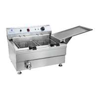 Royal Catering Olajsütő - 36 liter - 400 V - 2 kosár