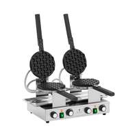 Royal Catering Buborékos gofrisütő - 2 x 1400 W - 50–250 °C - időzítő: 0 - 5 perc - Royal Catering