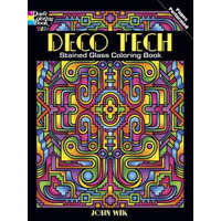  Deco Tech Stained Glass Coloring Book – John Wik