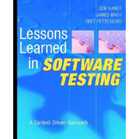  Lessons Learned in Software Testing - A Context- Driven Approach – Cem Kaner