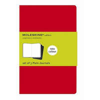 Moleskine Plain Cahier - Red Cover (3 Set)