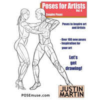  Poses for Artists Volume 4 - Couples Poses: An Essential Reference for Figure Drawing and the Human Form – Justin R Martin