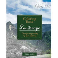 Wide Landscapes Collection: Gray Scale Photo Adult Coloring Book, Mind Relaxation Stress Relief Coloring Book Vol8: Series of coloring book for ad – Banana Leaves
