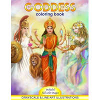  Goddess Coloring Book. Grayscale & line art illustrations – Alena Lazareva