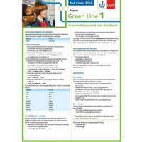  Green Line 1 Bayern Klasse 5 - Auf einen Blick. Grammatik passend zum Schulbuch - Klappkarte (6 Seiten)