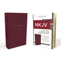 NKJV Holy Bible, Giant Print Center-Column Reference Bible, Burgundy Leather-look, 72,000+ Cross References, Red Letter, Comfort Print: New King James – Thomas Nelson