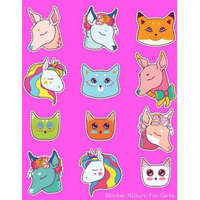 Sticker Album For Girls: 100 Plus Pages For PERMANENT Sticker Collection, Activity Book For Girls - 8.5 by 11 – Fat Dog Journals