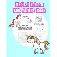  Magical Unicorn Kids Activity Book: : Fun Activity for Kids in Unicorn theme Coloring, Trace lines and numbers, Word search, Find the shadow, Drawing – Happy Summer