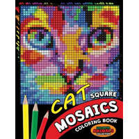  Cat Square Mosaics Coloring Book: Colorful Animals Coloring Pages Color by Number Puzzle – Kodomo Publishing