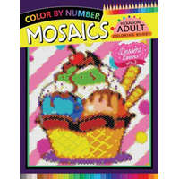  Dessert Lovers Mosaics Hexagon Coloring Books 2: Color by Number for Adults Stress Relieving Design – Rocket Publishing
