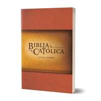  La Biblia Católica: Tapa Blanda, Tama?o Grande, Edición Letra Grande. Rústica, R Oja / Catholic Bible – Biblia de America