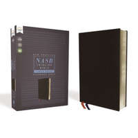 NASB, Thinline Bible, Large Print, Bonded Leather, Black, Red Letter, 1995 Text, Comfort Print – Zondervan