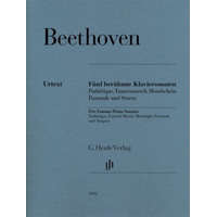 Fünf berühmte Klaviersonaten op. 13, op. 26, op. 27 Nr. 2, op. 28 und op. 31 Nr. 2 – Ludwig van Beethoven,Norbert Gertsch,Murray Perahia
