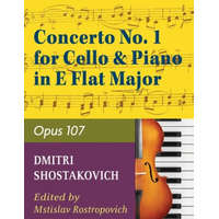 Concerto No. 1, Op. 107 By Dmitri Shostakovich. Edited By Rostropovich. For Cello and Piano Accompaniment. 20th Century. Difficulty