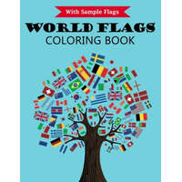World Flags Coloring Book: With color guides to help - Flags for 50+ countries of the world from all continents - A great geography gift for kids – Color Sky