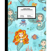 Graph Paper Composition Notebook: Quad Ruled 4 Squares Per Inch Sheets, Math and Science Grid Note Book for Elementary Students, Beautiful Mermaid – Little Pens Notebooks