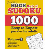  David Karn's Huge Book of Sudoku - 1000 Easy to Expert puzzles for adults, Volume 1: with solutions, 16 pt font size, 6 puzzles per page, 8.5x11" form – David Karn